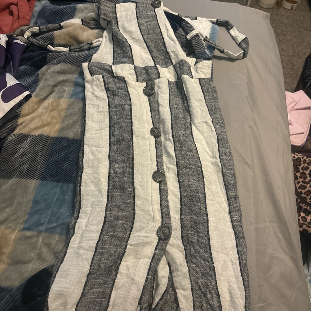 Striped Button-Up dress
